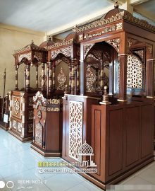 Podium Mimbar Masjid Minimalis Mewah Kayu TPK Terbaik Furnitur Jepara